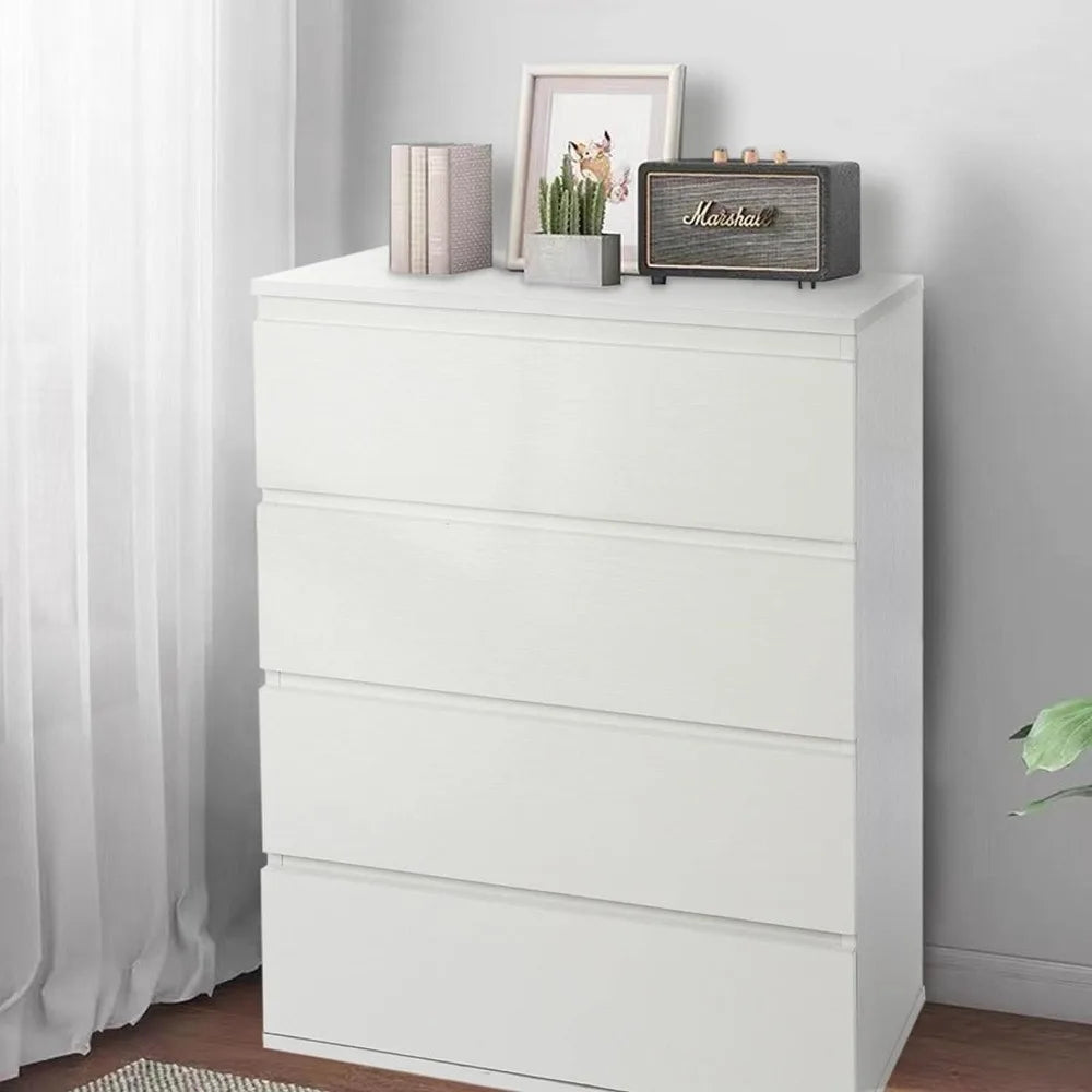 Bedroom Cabinet 4-Drawers Dresser Chest of Drawers Bedside Storage Organizer